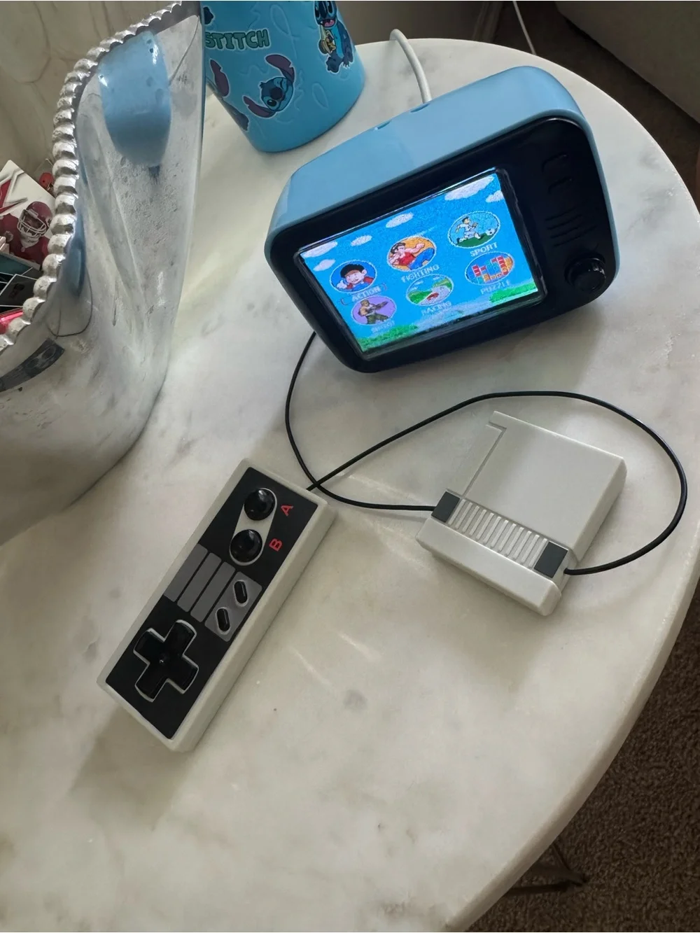 Retro Mini TV Gaming Console w/ Real Gameplay & Sound